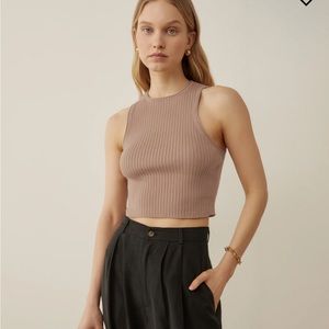 Reformation Carlota Ribbed Tank